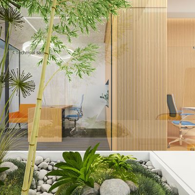 طراحی داخلی فضای سبز | شرکت معماری داخلی و دکوراسیون تهران دیزاین سنتر