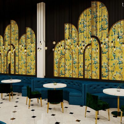طراحی مبلمان رستوران | شرکت معماری داخلی و دکوراسیون تهران دیزاین سنتر