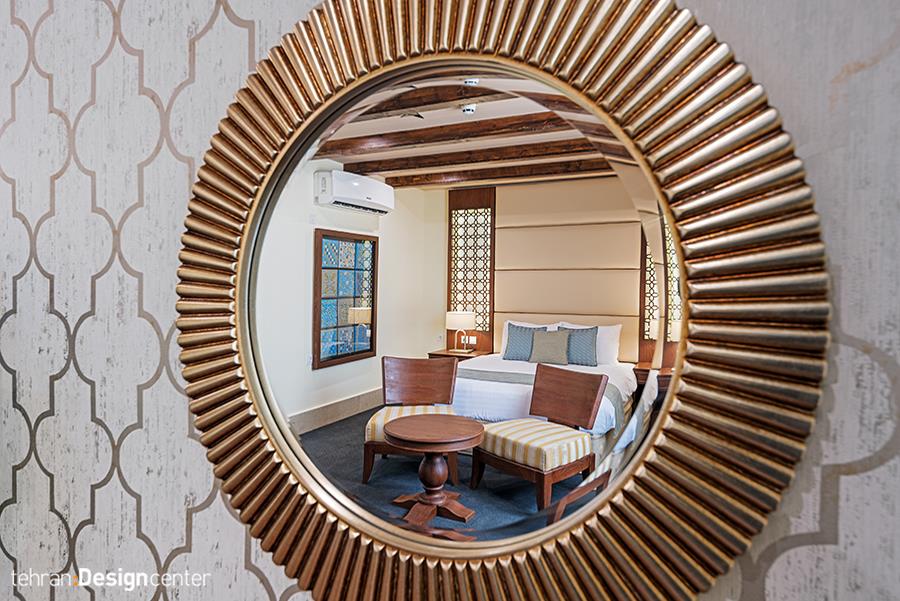 طراحی آینه اتاق هتل | شرکت معماری داخلی و دکوراسیون تهران دیزاین سنتر
