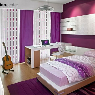 طراحی داخلی اتاق خواب جوان | شرکت معماری داخلی و دکوراسیون تهران دیزاین سنتر