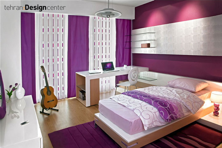 طراحی داخلی اتاق خواب جوان | شرکت معماری داخلی و دکوراسیون تهران دیزاین سنتر