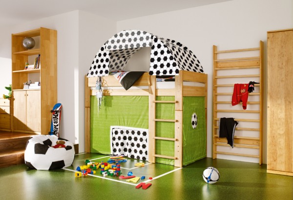 طراحی فضای بازی اتاق کودک با متریال چوب | شرکت معماری داخلی و دکوراسیون تهران دیزاین سنتر