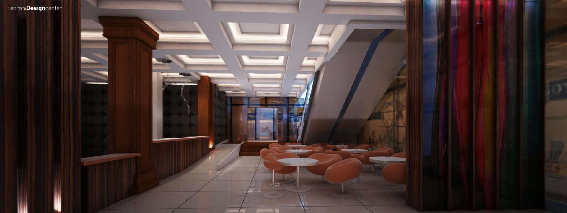 طراحی فضای انتظار هتل | شرکت معماری داخلی و دکوراسیون تهران دیزاین سنتر