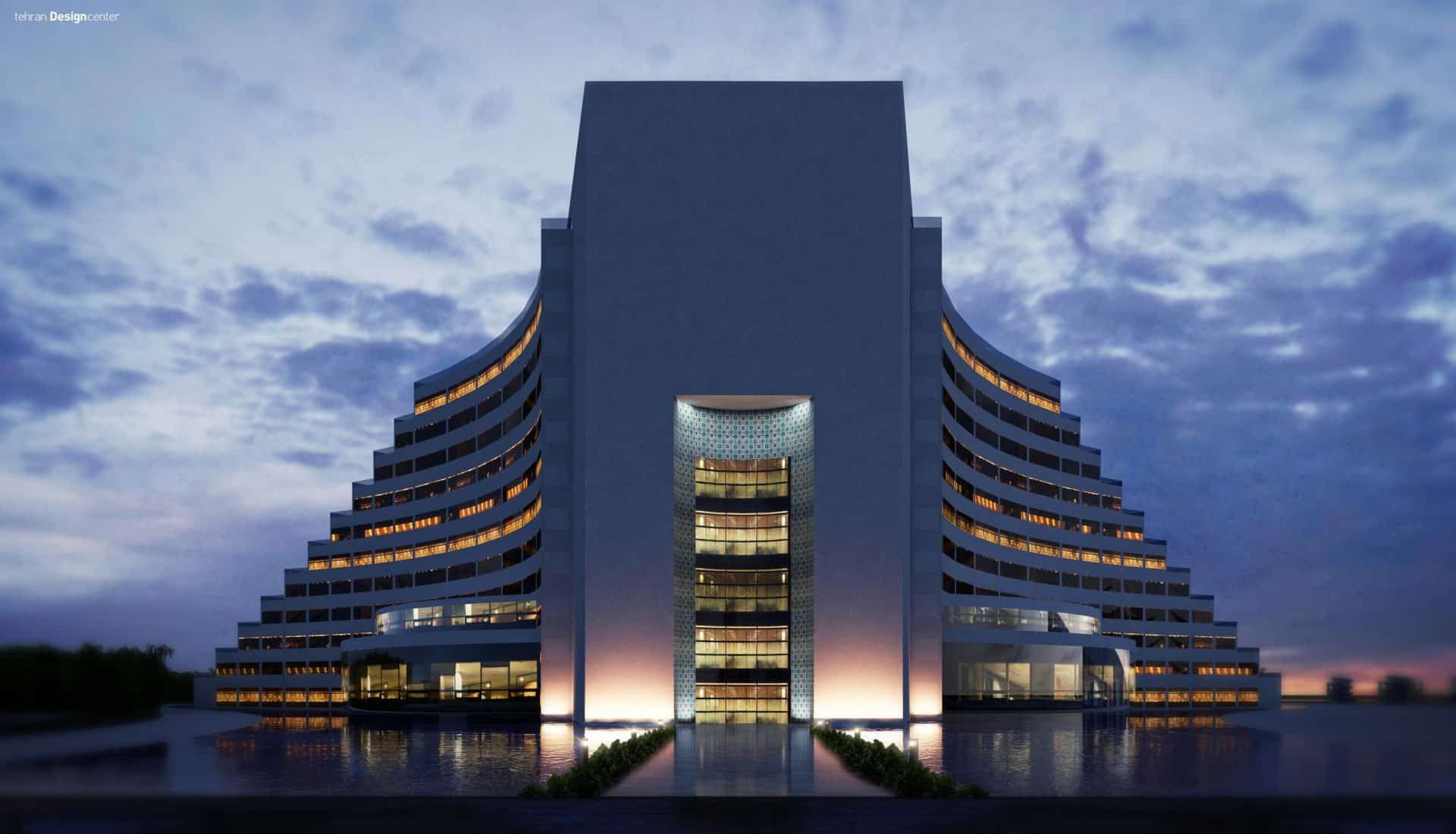 ورودی هتل سیراف | شرکت معماری داخلی و دکوراسیون تهران دیزاین سنتر