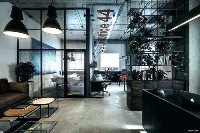 استفاده از نور آویز و سقفی در دفتر کار صنعتی | شرکت معماری و دکوراسیون داخلی تهران دیزان سنتر