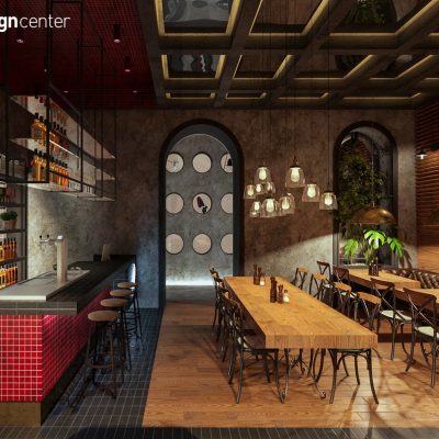 طراحی رستوران هتل | شرکت معماری داخلی و دکوراسیون تهران دیزاین سنتر