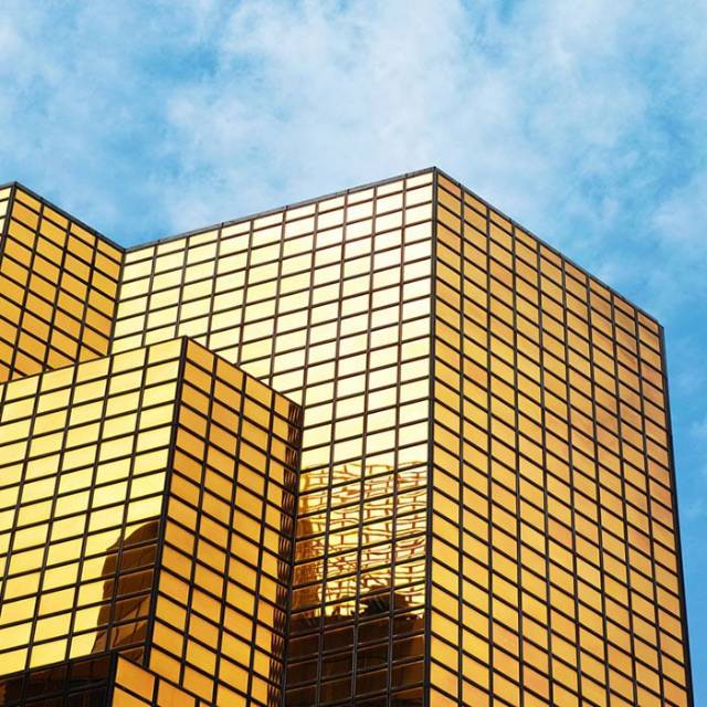 شیشه رفلکس طلایی | شرکت تهران دیزاین سنتر